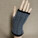 Gray Fingerless Mitts with Black Trim - Ready To Ship