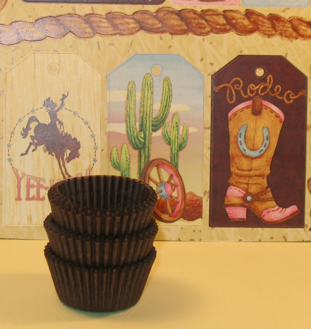 MINI Brown Cupcake Liner    (Qty 50)