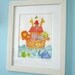 Nursery Art -Noahs Ark Framed Print