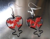 KH Heartless Symbol Earrings