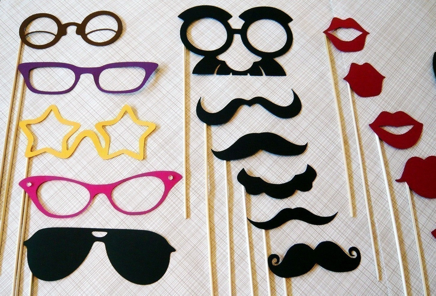 Mustache on a Stick. Photo Booth Props. Photobooth Photo Props- Seventeen Photobooth Party Props
