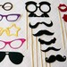 Mustache on a Stick. Photo Booth Props. Photobooth Photo Props- Seventeen Photobooth Party Props