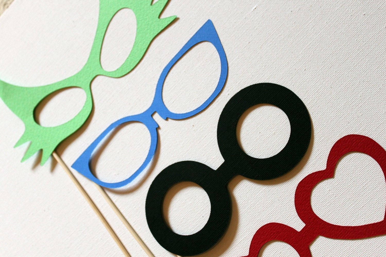 Photobooth  Party Prop Glasses - Set of Eight