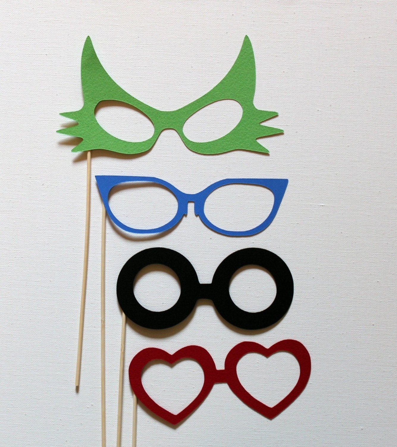 Photobooth  Party Prop Glasses - Set of Eight