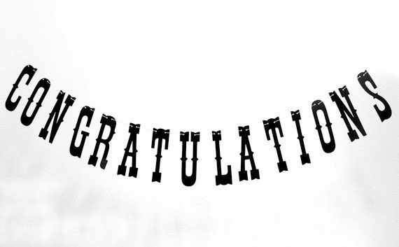 Congratulations Banner - Customizable
