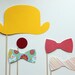 Circus Clown Photobooth Props on a Stick. Photo Booth Props - Carival Parties, Birthdays, Weddings, - Photobooth Props