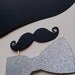 Derby Bowler Hat , Glittered Bow Tie, Mustache and Groucho on a Stick