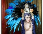 Kali... Huge Feather Headdress in Kali Theme