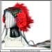 Delectable You.... Feather Headband in Rich Red and Burgundy