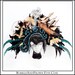Giant Headdress with Porcelain Doll, Wooden Ship and Gold Birds