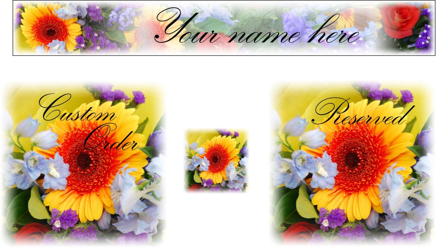 Etsy Banner Spring Flowers