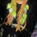 rustic enchanted forest fiber braid lariat - lady of  leaves