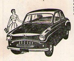 1954 BMC Standard 10 Cadet, Spacemaster & 'Big Economy 8' advertisement, Cadet was also known as Triumph TR 10