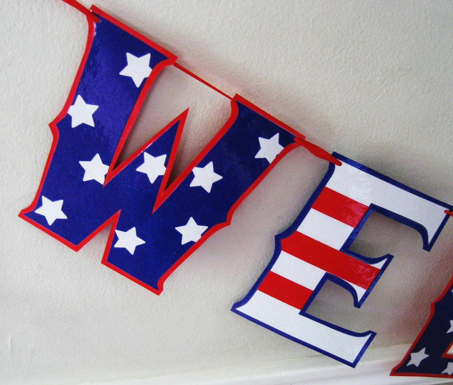Giant WELCOME HOME Banner for Your Returning Soldier - Patirotic Il_570xn