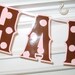 HAPPY BIRTHDAY Banner - Pink/Brown polka dots