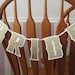 BRIDE and GROOM Matching Chair Banners - Wedding Decoration in Gold Glitter on White