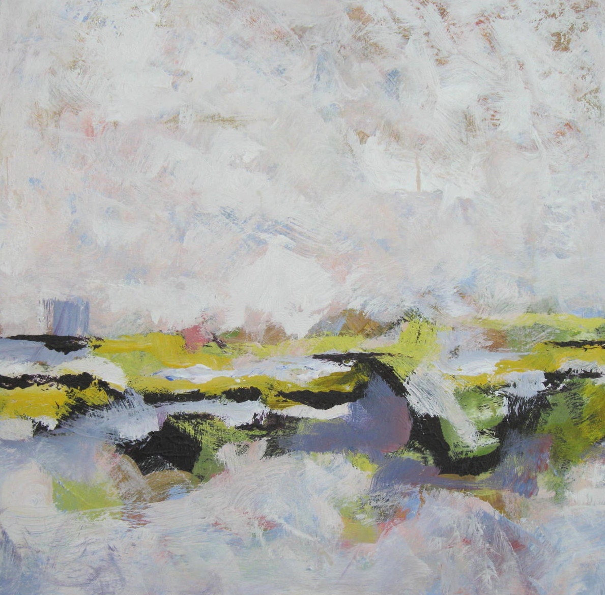 Abstract Landscape, Original Acrylic on Canvas