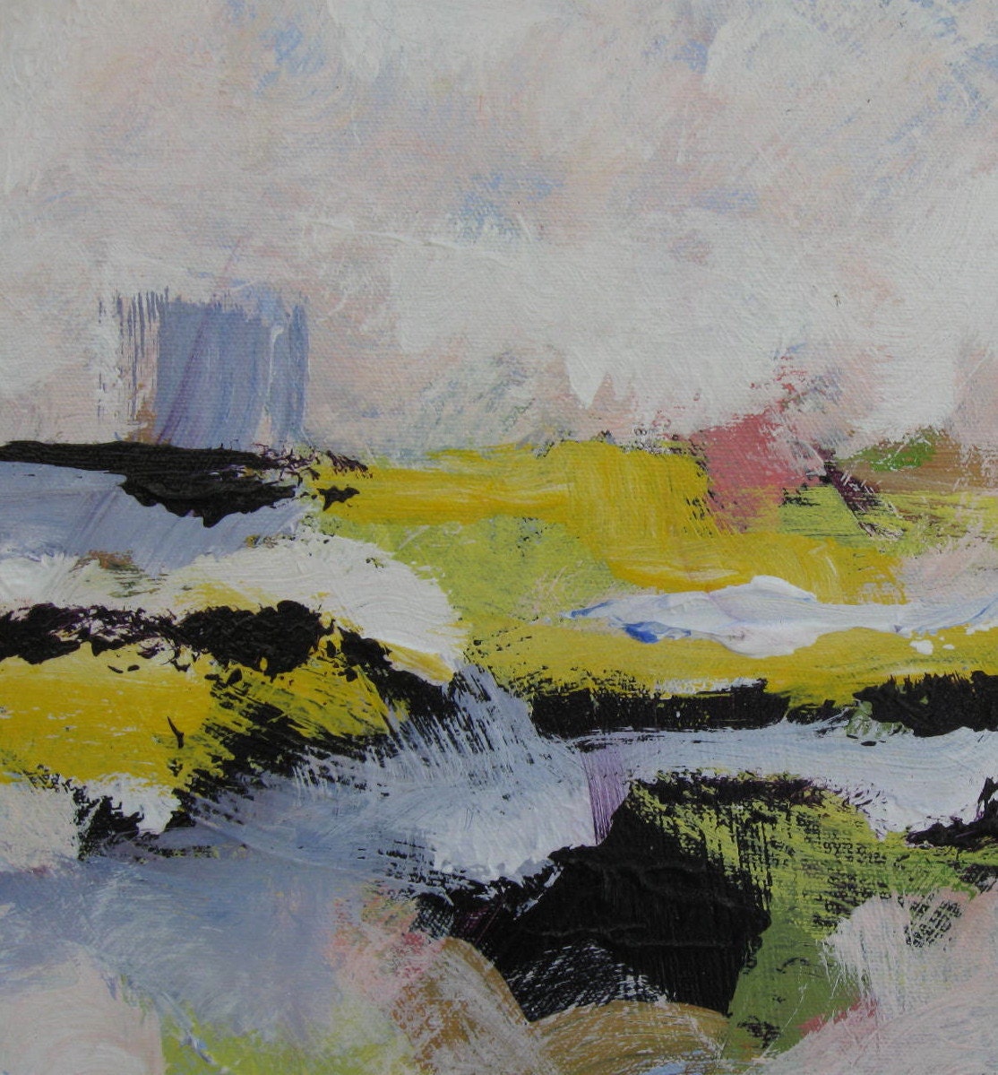 Abstract Landscape, Original Acrylic on Canvas