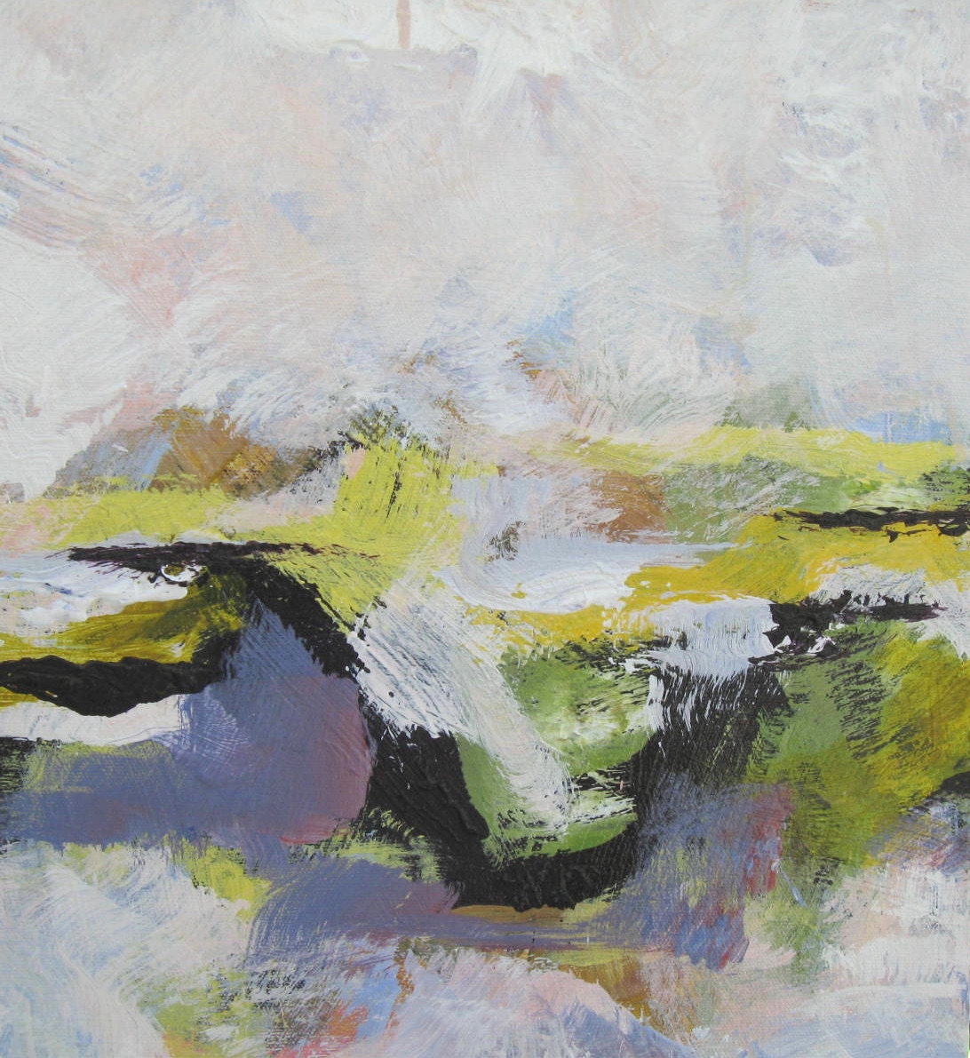 Abstract Landscape, Original Acrylic on Canvas