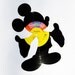MICKEY MOUSE vinyl record silhouette DISNEY standing