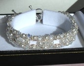 Swarovski Crystals and Pearls - Wedding Bracelet