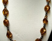 Brown Twist Necklace