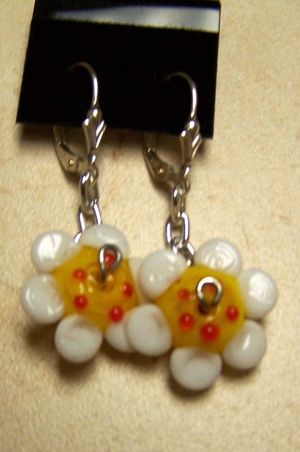 CLEARANCE - Spring Flower Lmpwork Earrings