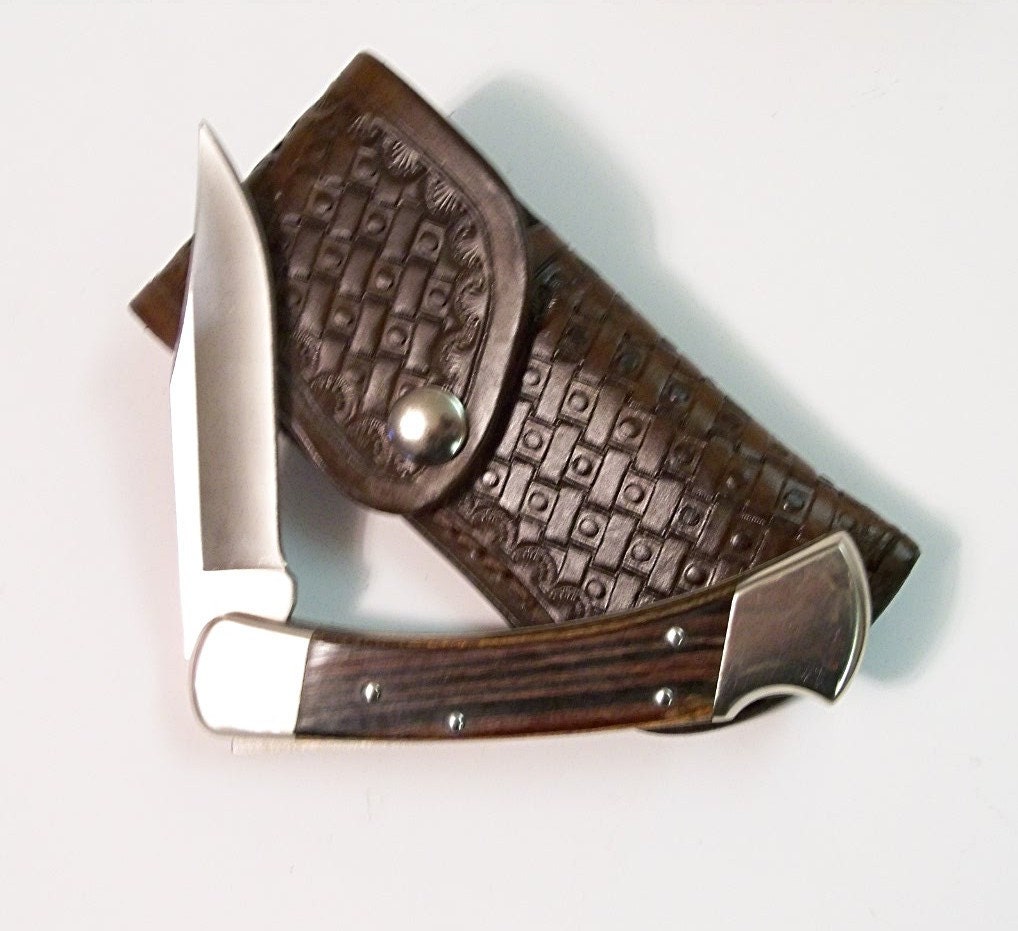 Custom BUCK 110 Folding Hunter KNiFE SHEATH Handmade by rekamepip