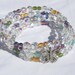Lots of Shimmer Czech Glass Bracelet With Butterfly