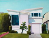 Little Pink Houses  - Oil on Canvas 32 x 24