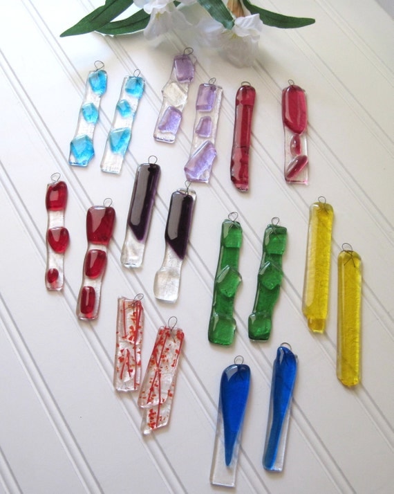 Variety Sets of Color Fused Glass Supplies by LaurelArts on Etsy