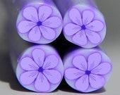 4 small Lilach - flower lights Polymer clay canes