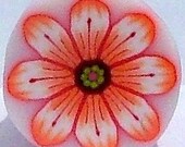 Polymer clay orange flower cane