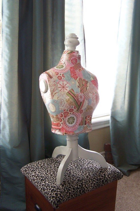 Decoupage Mannequin Bust with Stand by moxiesisters on Etsy