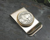 Items for Men - Coin Jewelry - Buffalo Nickel Indian Head Nickel Money Clip - Southwest Appeal