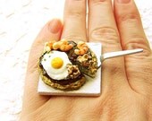 Traditional Japanese Food Ring Okonomiyaki   Shrimp Egg Gifts Under 10