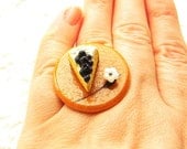 Cake Ring Blueberry Cheesecake Flower