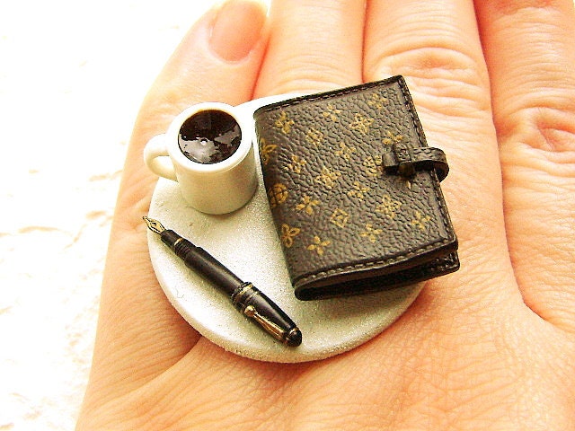 Coffee Ring Diary Ring