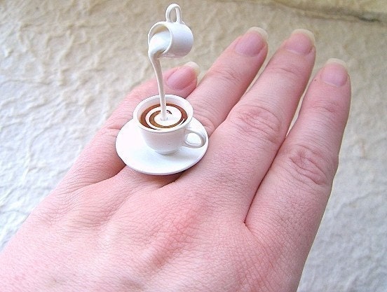 Kawaii Cute Japanese Floating Ring - Tea With Cream