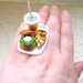 Hamburger And Fries And Drink Ring