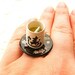 Green Tea Ring Miniature Food Jewelry