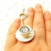 Coffee Ring Floating Miniature Food Ring Coffee With Cream