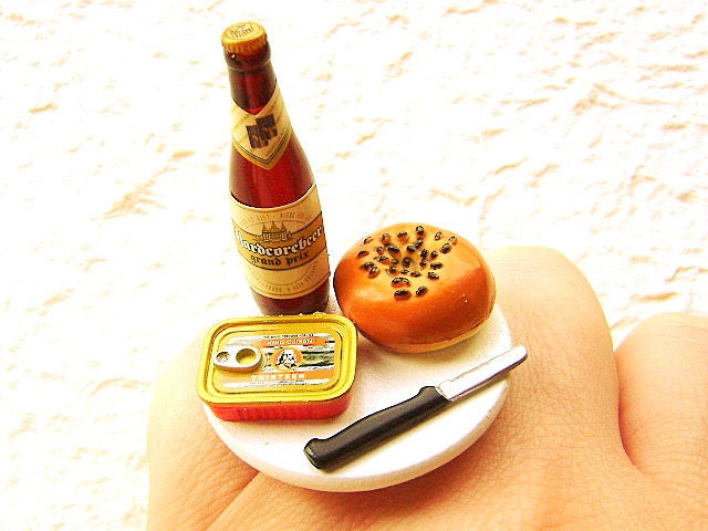 Beer Ring Bagel Sardines
