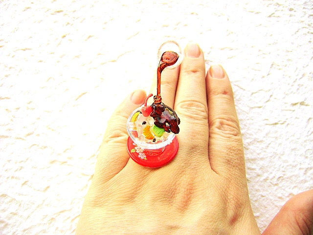 Kawaii Cute Japanese Floating Ring Dessert
