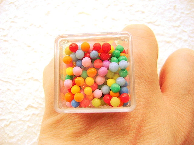 Kawaii Candy Ring Miniature Food Jewelry