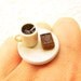 Miniature Food Ring Coffee And Chocolate Cookies Food Jewelry SALE