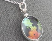 Sunset Moth Wing Necklace double sided free shipping 1224