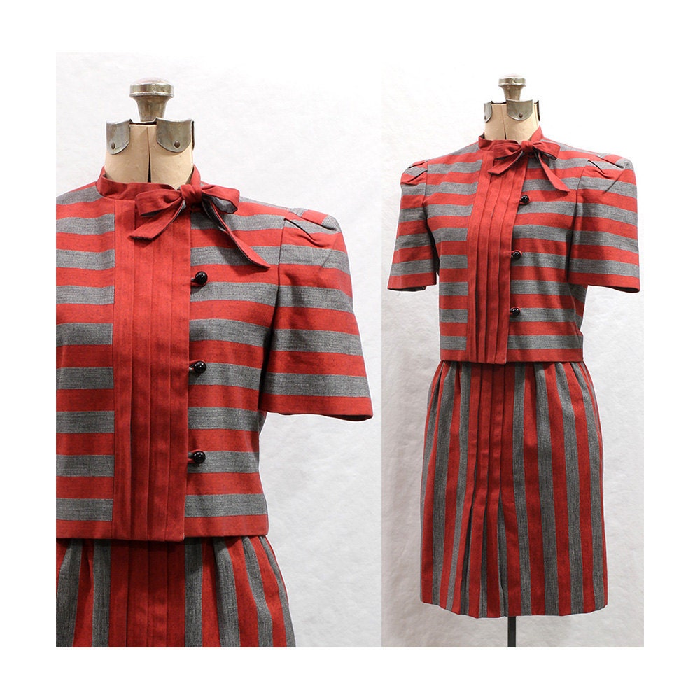 SALE Vintage Alpert Nipon 80s Suit Small Medium