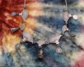 Vinage Siam Sterling Necklace - Black Niello -  Ramasoon - God of Thunder - Thepanom - Guardian Angel Deity - Ringing Bell Jewelry