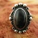 Size 5 1/2 Vintage Sterling Silver Picture Agate Ring